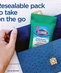 Clorox Disinfecting On The Go Travel Wipes Pack of 24 (Package May Vary)