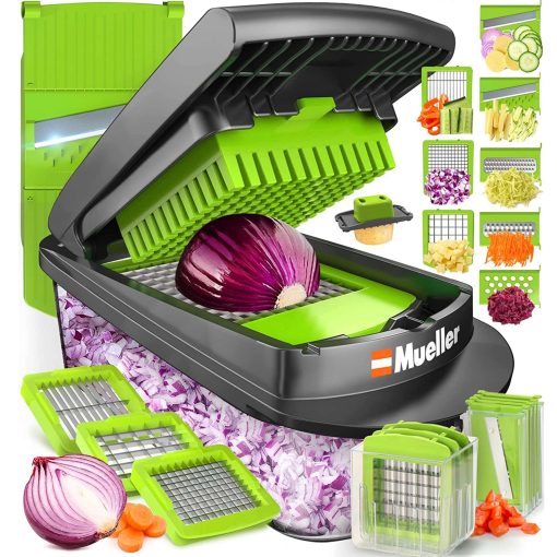 Pro-Series 10-in-1, 8 Blade Vegetable Slicer with Container