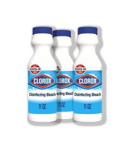 Concentrated Clorox Disinfecting Bleach, 11 oz. Bottles 3 Pack