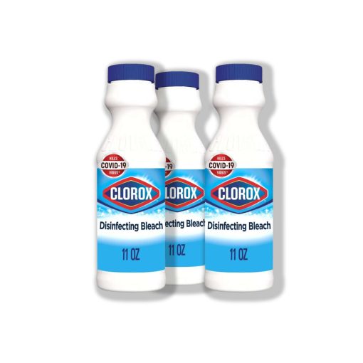 Concentrated Clorox Disinfecting Bleach, 11 oz. Bottles 3 Pack